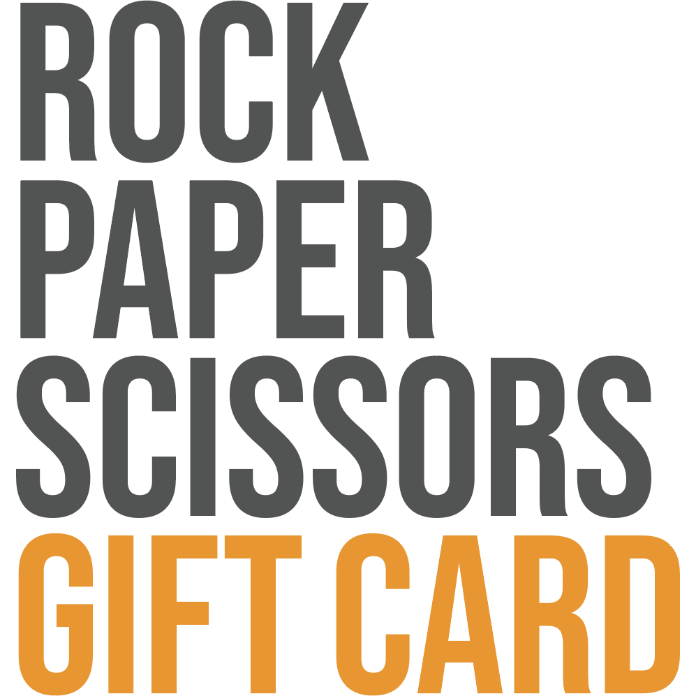 Rock Paper Scissors Cards Open image in slideshow, Rock Paper Scissors Gift Card