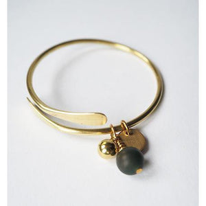 Open image in slideshow, Brass Bracelet + Beads Bracelet - Rock Paper Scissors
