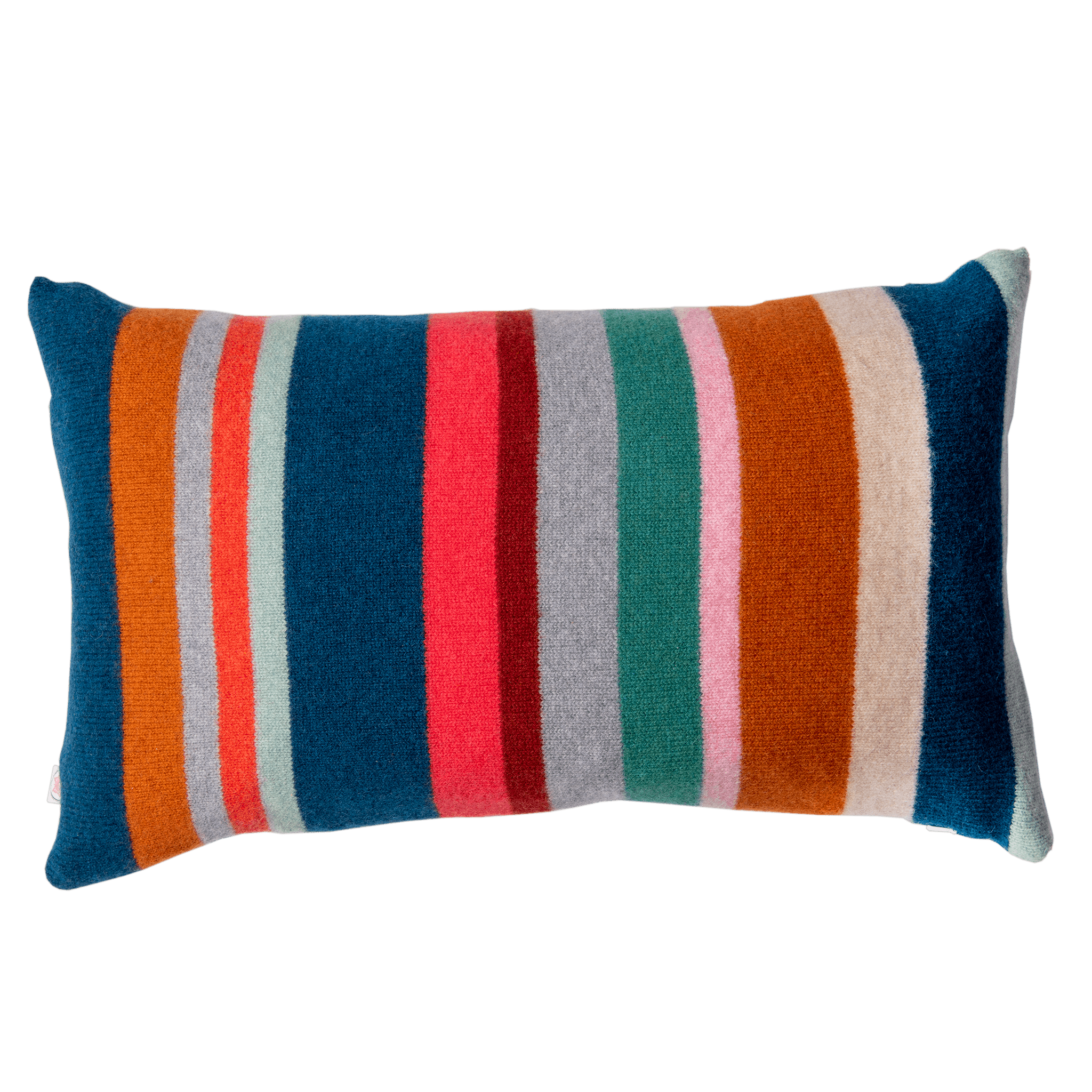 Bold Multi Stripe Rectangle Cushion - Rock Paper Scissors